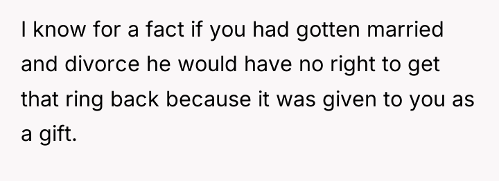 I know for a fact if you had gotten married...