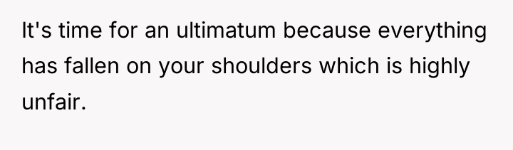 It's time for an ultimatum because everything has fallen on...