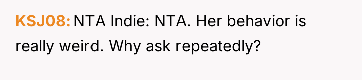 KSJ08 NTA Indie: NTA. Her behavior is really weird. Why...