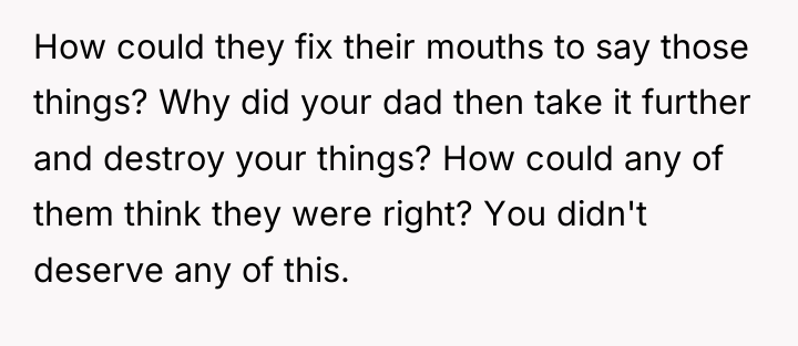 How could they fix their mouths to say those things?...