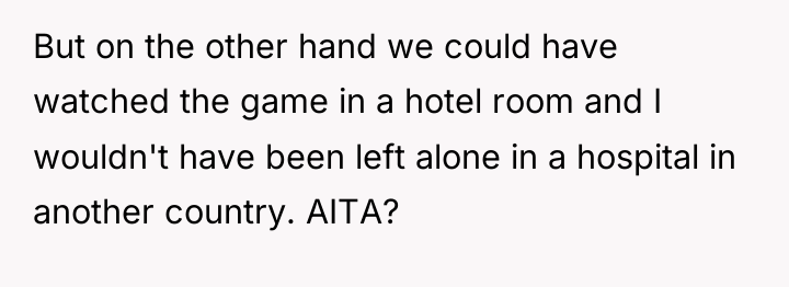 But on the other hand we could have watched the...