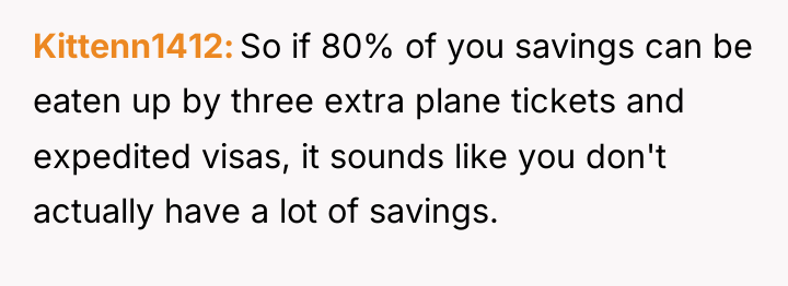 Kittenn1412 So if 80% of you savings can be eaten...