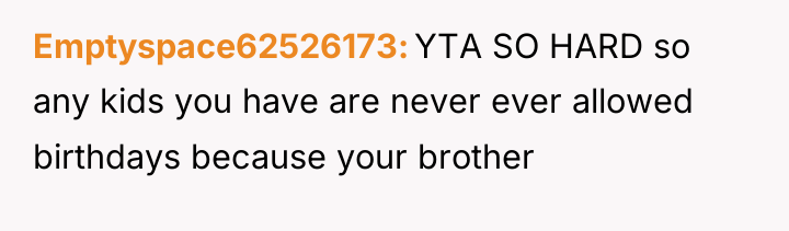 Emptyspace62526173 YTA SO HARD so any kids you have are...