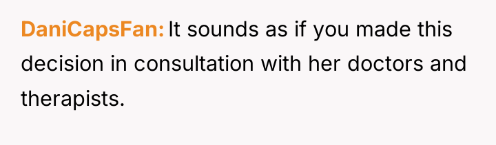 DaniCapsFan It sounds as if you made this decision in...