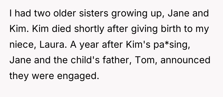 I had two older sisters growing up, Jane and Kim....