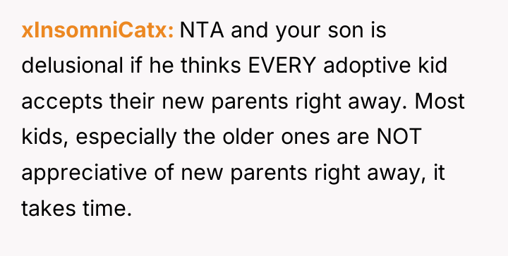 xInsomniCatx NTA and your son is delusional if he thinks...