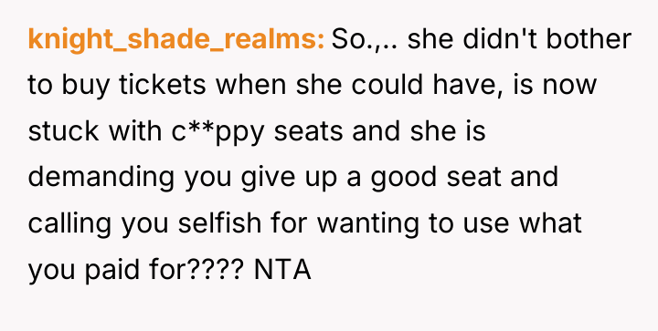 knight_shade_realms So.,.. she didn't bother to buy tickets when she...