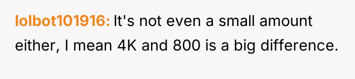 lolbot101916 It's not even a small amount either, I mean...