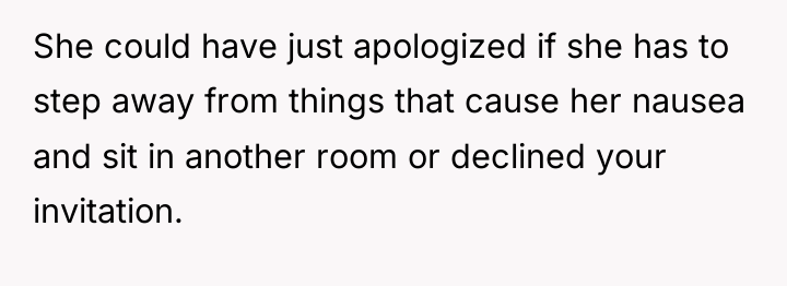 She could have just apologized if she has to step...