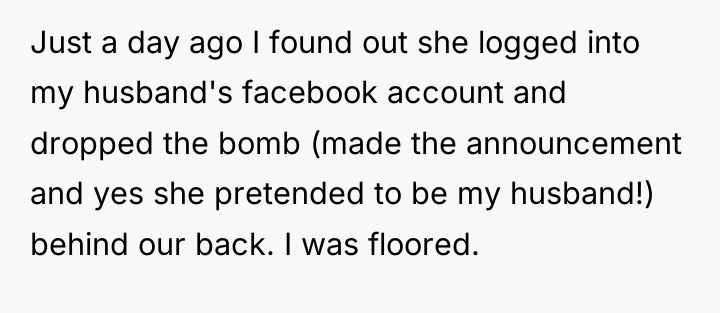 Just a day ago I found out she logged into...