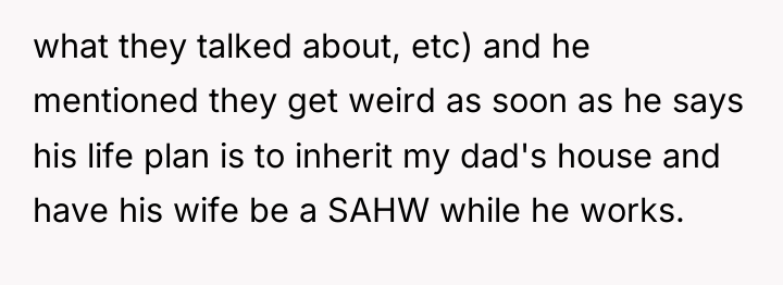 what they talked about, etc) and he mentioned they get...