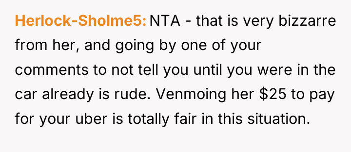 Herlock-Sholme5 NTA - that is very bizzarre from her, and...