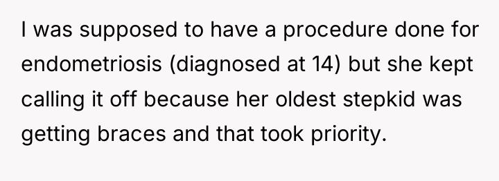 I was supposed to have a procedure done for endometriosis...