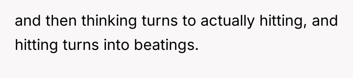 and then thinking turns to actually hitting, and hitting turns...