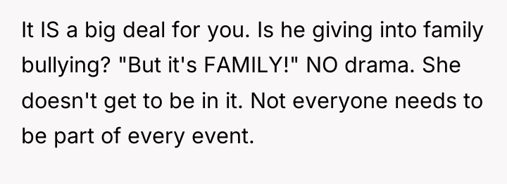 It IS a big deal for you. Is he giving...