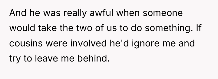 And he was really awful when someone would take the...