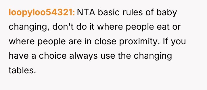 loopyloo54321 NTA basic rules of baby changing, don't do it...
