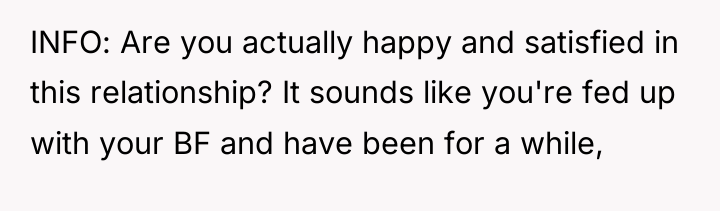 INFO: Are you actually happy and satisfied in this relationship?...