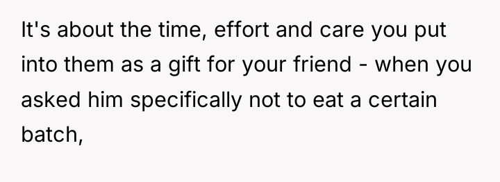 It's about the time, effort and care you put into...