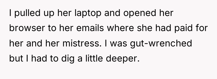 I pulled up her laptop and opened her browser to...