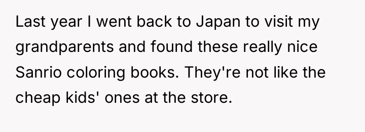 Last year I went back to Japan to visit my...