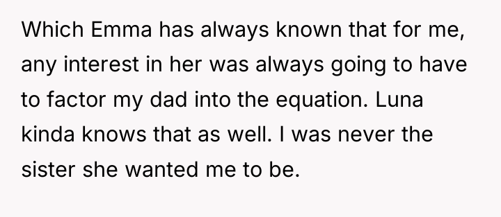 Which Emma has always known that for me, any interest...