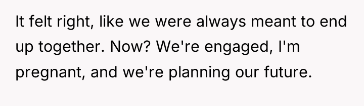 It felt right, like we were always meant to end...