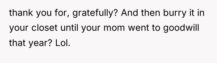 thank you for, gratefully? And then burry it in your...