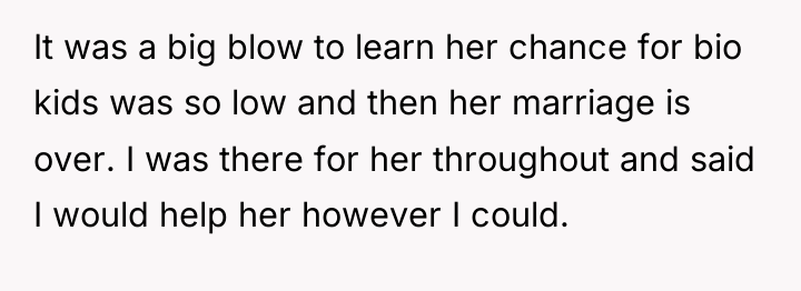 It was a big blow to learn her chance for...