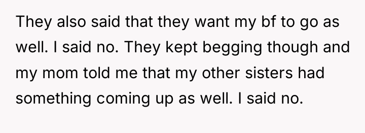 They also said that they want my bf to go...