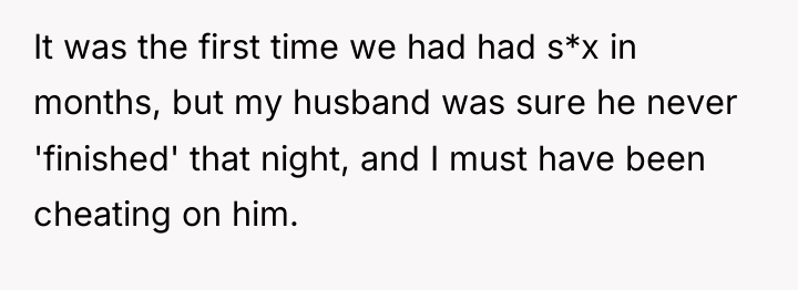 It was the first time we had had s*x in...