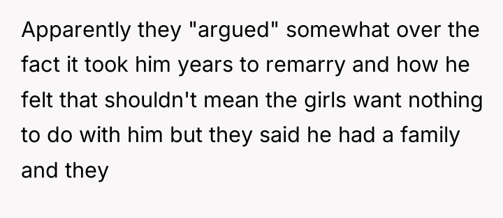Apparently they "argued" somewhat over the fact it took him...