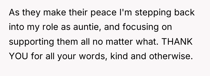 As they make their peace I'm stepping back into my...