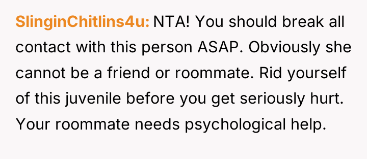 SlinginChitlins4u NTA! You should break all contact with this person...