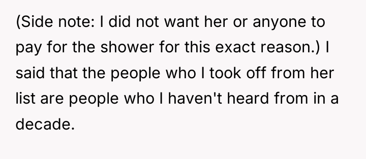 (Side note: I did not want her or anyone to...