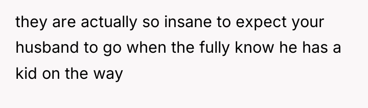 they are actually so insane to expect your husband to...