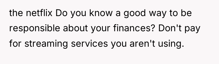 the netflix Do you know a good way to be...