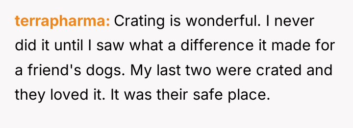 terrapharma Crating is wonderful. I never did it until I...