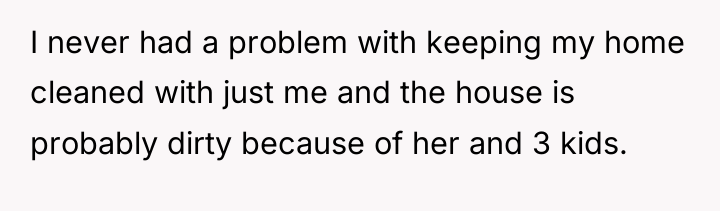 I never had a problem with keeping my home cleaned...
