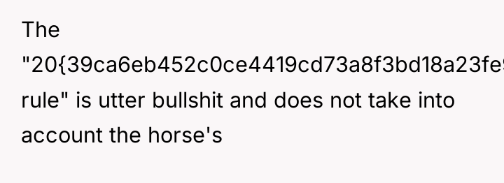 The "20{39ca6eb452c0ce4419cd73a8f3bd18a23fe95ab4febb092bc2ab1b542eeea82f} rule" is utter bullshit and does not take...