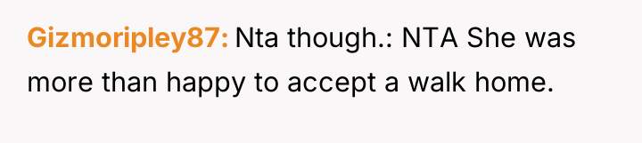 Gizmoripley87 Nta though.: NTA She was more than happy to...