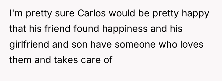 I'm pretty sure Carlos would be pretty happy that his...