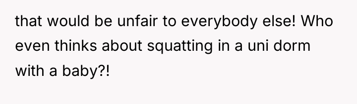 that would be unfair to everybody else! Who even thinks...