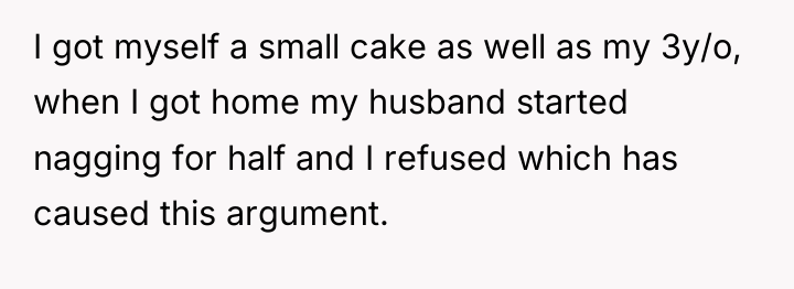 I got myself a small cake as well as my...