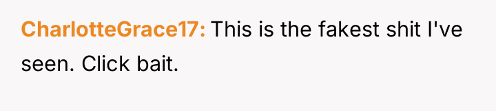 CharlotteGrace17 This is the fakest shit I've seen. Click bait.