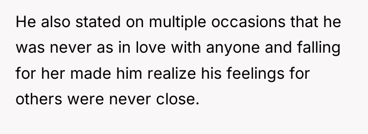 He also stated on multiple occasions that he was never...