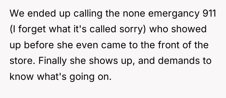 We ended up calling the none emergancy 911 (I forget...