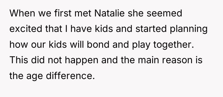 When we first met Natalie she seemed excited that I...