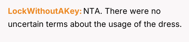 LockWithoutAKey NTA. There were no uncertain terms about the usage...