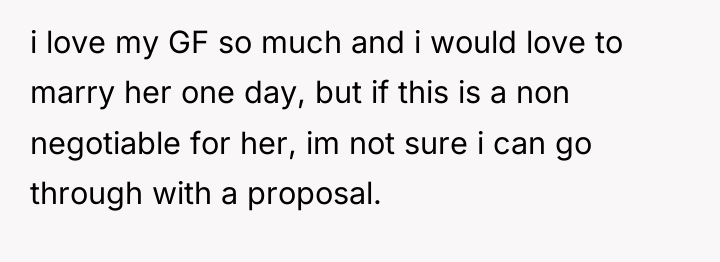 i love my GF so much and i would love...